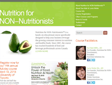 Tablet Screenshot of nutritionfornonnutritionists.com